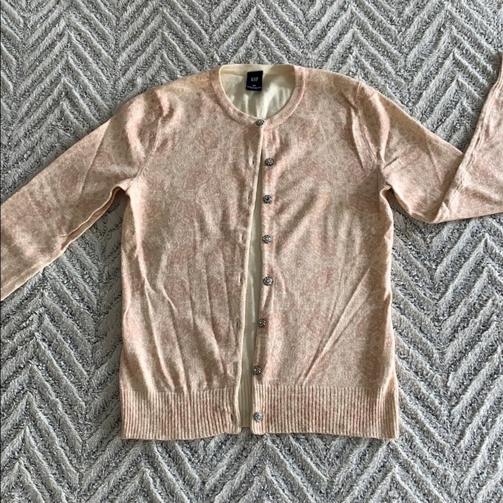 Decorative Rhinestone Button Cardigan
